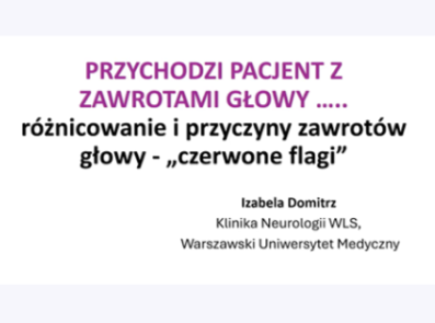 Przychodzi pacjent z zawrotami głowy